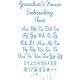 Grandma's House Font Digital Embroidery Machine Designs by JuJu