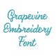 Grapevine Embroidery Font | Machine Embroidery Designs by JuJu