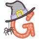 Halloween Alphabet | Machine Embroidery Designs by JuJu