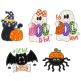 Halloween Friends Bean Stitch Applique | Machine Embroidery Designs by JuJu