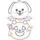 Halloween Puppies and Kittens Digital Machine Embroidery Designs by JuJu