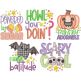 Halloween Word Art 4 | Machine Embroidery Designs by JuJu