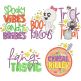 Halloween Word Art 5 | Machine Embroidery Designs by JuJu