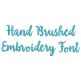 Hand Brushed Embroidery Font | Machine Embroidery Designs by JuJu
                            
                            