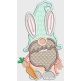 Happy Easter Gnomes Applique Machine Embroidery Designs by JuJu 