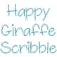 Happy Giraffe Scribble Embroidery Font | Machine Embroidery Designs by JuJu