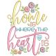 Happy Home Word Art Machine Embroidery Designs by JuJu