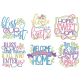 Happy Home Word Art Machine Embroidery Designs by JuJu
