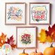 Harvest Sayings Word Art 4 Embroidery Design Set | Designs by JuJu