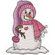 Hat Scarf Heart Snowman | Machine Embroidery Designs by JuJu