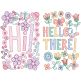 Hello Greeting Cards Digital Embroidery Designs by JuJu 