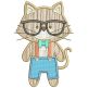 Hipster Animals Applique Machine Embroidery Designs By JuJu