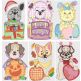 Holiday Doggies Applique Machine Embroidery Designs by JuJu 