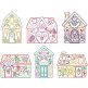 Holiday Houses Digital Embroidery Designs by JuJu