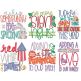 Holiday Pregnancy Word Art Machine Embroidery Designs by JuJu