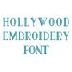 Hollywood Embroidery Font | Machine Embroidery Designs by JuJu