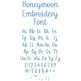 Honeymoon Embroidery Font | Machine Embroidery Designs by JuJu