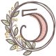 Hope Laurel Numbers | Machine Embroidery Designs by JuJu 