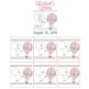 Hot Air Balloon Birth Announcement Template Machine Embroidery Designs by JuJu