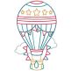 Hot Air Balloons Machine Embroidery Designs by JuJu