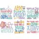 House Cleaning Word Art Machine Embroidery Designs by JuJu
