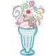 Ice Cream Sundae Doodles Machine Embroidery Designs by JuJu