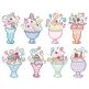 Ice Cream Sundae Doodles Machine Embroidery Designs by JuJu