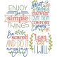 Inspirational Word Art 1 | Machine Embroidery Designs by JuJu