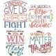 Inspirational Word Art 2 | Machine Embroidery Designs by JuJu