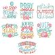 Inspired Sayings 6 Machine Embroidery Designs by JuJu
