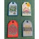 In The Hoop Travel Tags | Machine Embroidery Designs by JuJu
