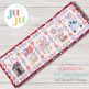 ITH Americana Table Runner | Machine Embroidery Designs by JuJu