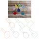 Blank Shapes Key Fobs ITH 2 | Machine Embroidery Designs by JuJu
