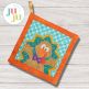 ITH Bow Tie Turkey Pot Holder | Machine Embroidery Designs by JuJu