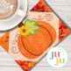 ITH Chunky Pumpkin Mug Rug | Machine Embroidery Designs by JuJu