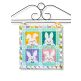 ITH Easter Bunnies Wall Hanging | Machine Embroidery Designs by JuJu