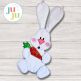 ITH Easter Bunny Wall Hanging | Machine Embroidery Designs by JuJu