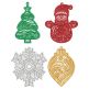 Free Standing Lace Christmas 4 Machine Embroidery Designs by JuJu