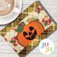 ITH Jack O Lantern Mug Rug | Machine Embroidery Designs by JuJu