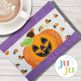 ITH Jack O Lantern Mug Rug | Machine Embroidery Designs by JuJu