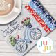 ITH Just Keep Pedaling Mug Rug | Machine Embroidery Designs by JuJu