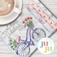 ITH Just Keep Pedaling Mug Rug | Machine Embroidery Designs by JuJu