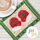ITH Mittens Mug Rug | Machine Embroidery Designs by JuJu
