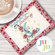 ITH Shoot For The Moon Mug Rug | Machine Embroidery Designs by JuJu