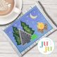 ITH Tent Mug Rug | Machine Embroidery Designs by JuJu