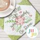 ITH Thy Will Be Done Mug Rug | Machine Embroidery Designs by JuJu