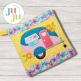 ITH Trailer With Flowers Pot Holder | Machine Embroidery Designs by JuJu
