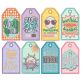 In The Hoop Travel Tags | Machine Embroidery Designs by JuJu
