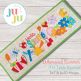 ITH Whimsical Summer Table Runner | Machine Embroidery Designs by JuJu