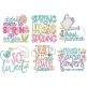 It's Spring Word Art Machine Embroidery Designs by JuJu
